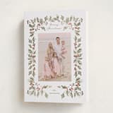 "sketched winter botanicals" - Holiday Cards in Snow by Rebecca Durflinger - Folded Card