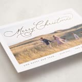 "Softly Merry" - Holiday Cards in Pinecone by Design Lotus - Detail