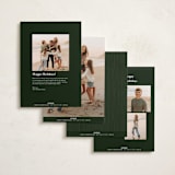 "Antique Greenery" - Holiday Cards in Fir by Jenna Holcomb - Back of Card Options