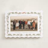 "Le Ruban" - Holiday Cards in Snow by Gwen Bedat - Front