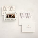 "Le Ruban" - Holiday Cards in Snow by Gwen Bedat - Assembled