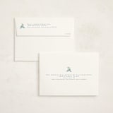 "Le Ruban" - Holiday Cards in Frost by Gwen Bedat - FREE Recipient Addressing