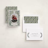 "monogram nouveau" - Holiday Cards in Frosty by Jen Owens - Assembled