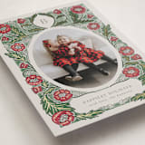 "monogram nouveau" - Holiday Cards in Poinsettia by Jen Owens - Detail