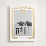 "Ribbon Framed" - Holiday Cards in Snow by Iveta Angelova - Front