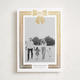 "Ribbon Framed" - Holiday Cards in Snow by Iveta Angelova - Front