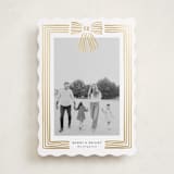 "Ribbon Framed" - Holiday Cards in Snow by Iveta Angelova - Front