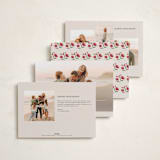 "Shiny Botanicals" - Holiday Cards in Cream by Makewells - Back of Card Options