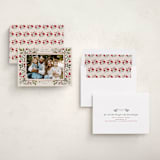 "Shiny Botanicals" - Holiday Cards in Cream by Makewells - Assembled