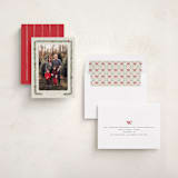 "pine and bow" - Holiday Cards in Eggnog by Adelyn T. - Assembled