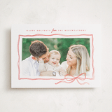 "Bow Sketch" - Holiday Cards in Ribbon by Wildfield Paper Co - Front