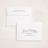 "Classic Christmas Script" - Holiday Cards in Snowdrift by Karidy Walker - FREE Recipient Addressing