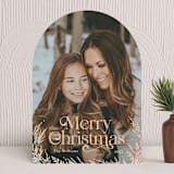 "Pine & Berries" - Holiday Cards in Snow by Robert and Stella - Front