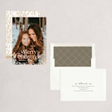 "Pine & Berries" - Holiday Cards in Snow by Robert and Stella - Assembled