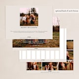 "Placard" - Holiday Cards in Cotton by Everett Paper Goods - Back of Card Options