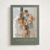 "Delicate Ribbon" - Holiday Cards in Balsam by Wildfield Paper Co - Front