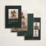 "Merry Stack" - Holiday Cards in Evergreen by Ekko Studio - Back of Card Options