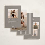 "Classic Border" - Holiday Cards in Snow by Brianne Larsen - Back of Card Options