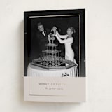 "Classic Border" - Holiday Cards in Almond by Brianne Larsen - Folded Card