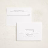 "Classic Border" - Holiday Cards in Snow by Brianne Larsen - FREE Recipient Addressing