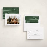 "Cascading Bow" - Holiday Cards in Snow by Lauren Chism - Assembled