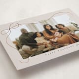 "Cascading Bow" - Holiday Cards in Putty by Lauren Chism - Detail