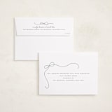 "Cascading Bow" - Holiday Cards in Snow by Lauren Chism - FREE Recipient Addressing