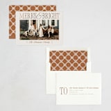 "Merry Headline" - Holiday Cards in Cinnamon by Leah Bisch - Assembled