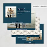 "Heritage" - Holiday Cards in Blueberry by Jessica Williams - Back of Card Options