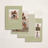 "tiny polka dots" - Holiday Cards in Olive by Ellen Schlegelmilch - Back of Card Options