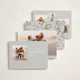 "Faubourg" - Holiday Cards in Snow by Leia Matt - Back of Card Options