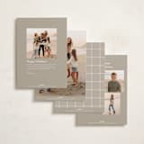 "Quartzite" - Holiday Cards in Eggnog by Wildfield Paper Co - Back of Card Options