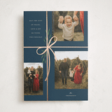 "Holiday gifts" - Holiday Cards in Navy by Susan Zinader - Front