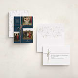 "Holiday gifts" - Holiday Cards in Navy by Susan Zinader - Assembled