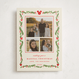 "Disney’s mickey Vintage holiday greens" - Holiday Cards in Stocking by Creo Study - Front
