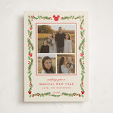 "Disney’s mickey Vintage holiday greens" - Holiday Cards in Stocking by Creo Study - Front
