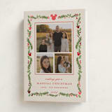 "Disney’s mickey Vintage holiday greens" - Holiday Cards in Stocking by Creo Study - Folded Card
