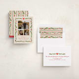 "Disney’s mickey Vintage holiday greens" - Holiday Cards in Stocking by Creo Study - Assembled