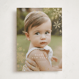 "Glistening Snow" - Holiday Cards in Snow by Wildfield Paper Co - Front