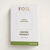 "Portrait Custom" - Holiday Cards in Gold by Minted - Folded Card