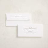 "Tied with Ribbon" - Foil-Pressed Tall Holiday Cards in Snow by Heather Schertzer - FREE Recipient Addressing
