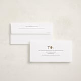 "Fa la la la" - Foil-Pressed Tall Holiday Cards in Snow by Sumak Studio - FREE Recipient Addressing