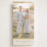 "Holiday Simplicity" - Holiday Cards in Champagne by Yaling Hou Suzuki - Front