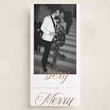 "Gilded Glam" - Holiday Cards in Pearl by Chryssi Tsoupanarias - Front