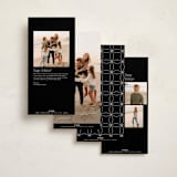 "Gilded Glam" - Holiday Cards in Pearl by Chryssi Tsoupanarias - Back of Card Options