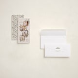 "Botanically" - Holiday Cards in Champagne by Everett Paper Goods - Assembled