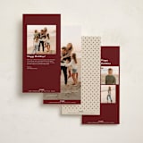 "Dotted" - Holiday Cards in Santa by Kristin Oliversen - Back Designs