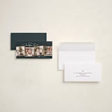 "Memorable Moments" - Foil-Pressed Tall Holiday Cards in Lagoon by Jennifer Postorino - Assembled