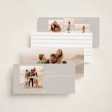 "Double Bands" - Holiday Cards in Snow by Melanie Kosuge - Back of Card Options