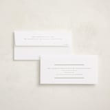 "Double Bands" - Foil-Pressed Tall Holiday Cards in Sage by Melanie Kosuge - FREE Recipient Addressing